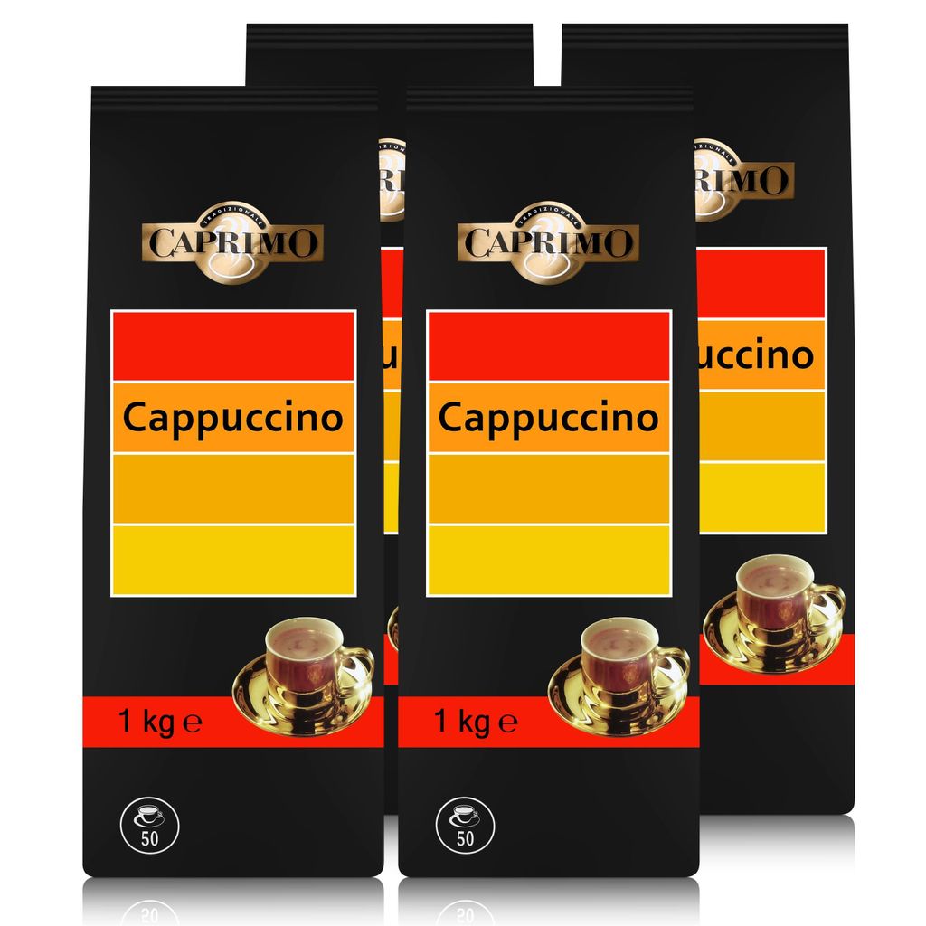 

4 порошка кофейного напитка Caprimo Cappuccino в зернах 1 кг