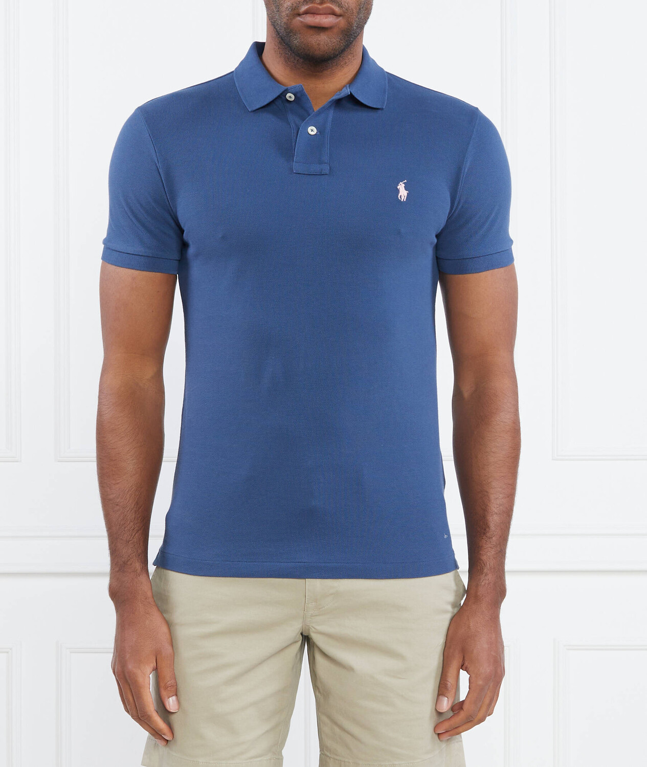 

Поло POLO RALPH LAUREN Slim Fit pique, темно-синий