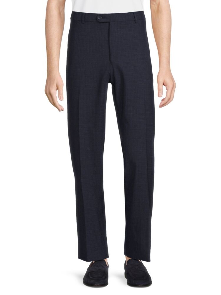

Клетчатые классические брюки Saks Fifth Avenue, цвет Navy Mix