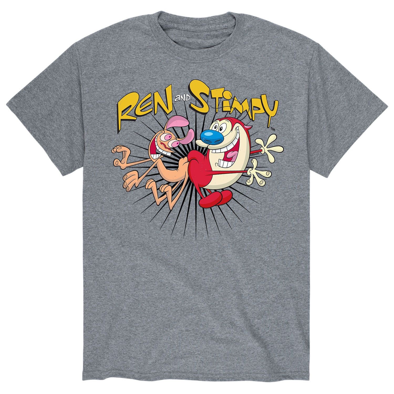 

Мужская футболка Ren & Stimpy Butt Bump Licensed Character