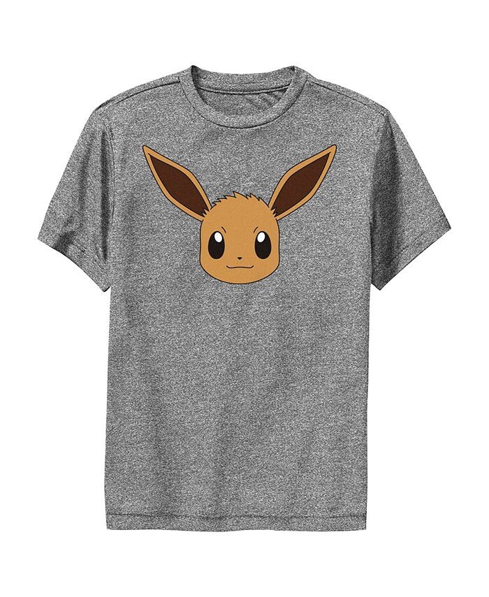 

Детская футболка с изображением Pokemon Eevee Face для мальчика Nintendo, серый