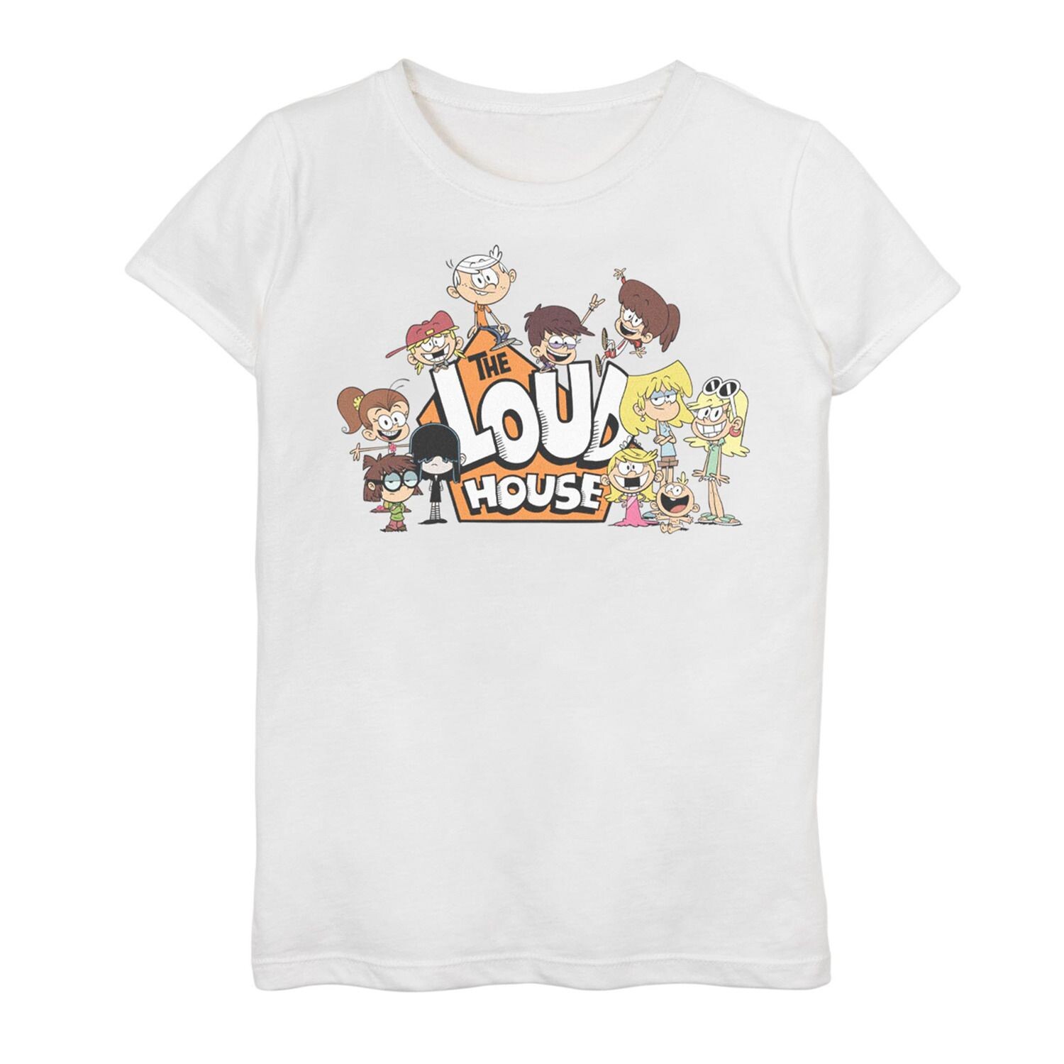 

Футболка с логотипом The Loud House Group для девочек 7–16 лет Licensed Character