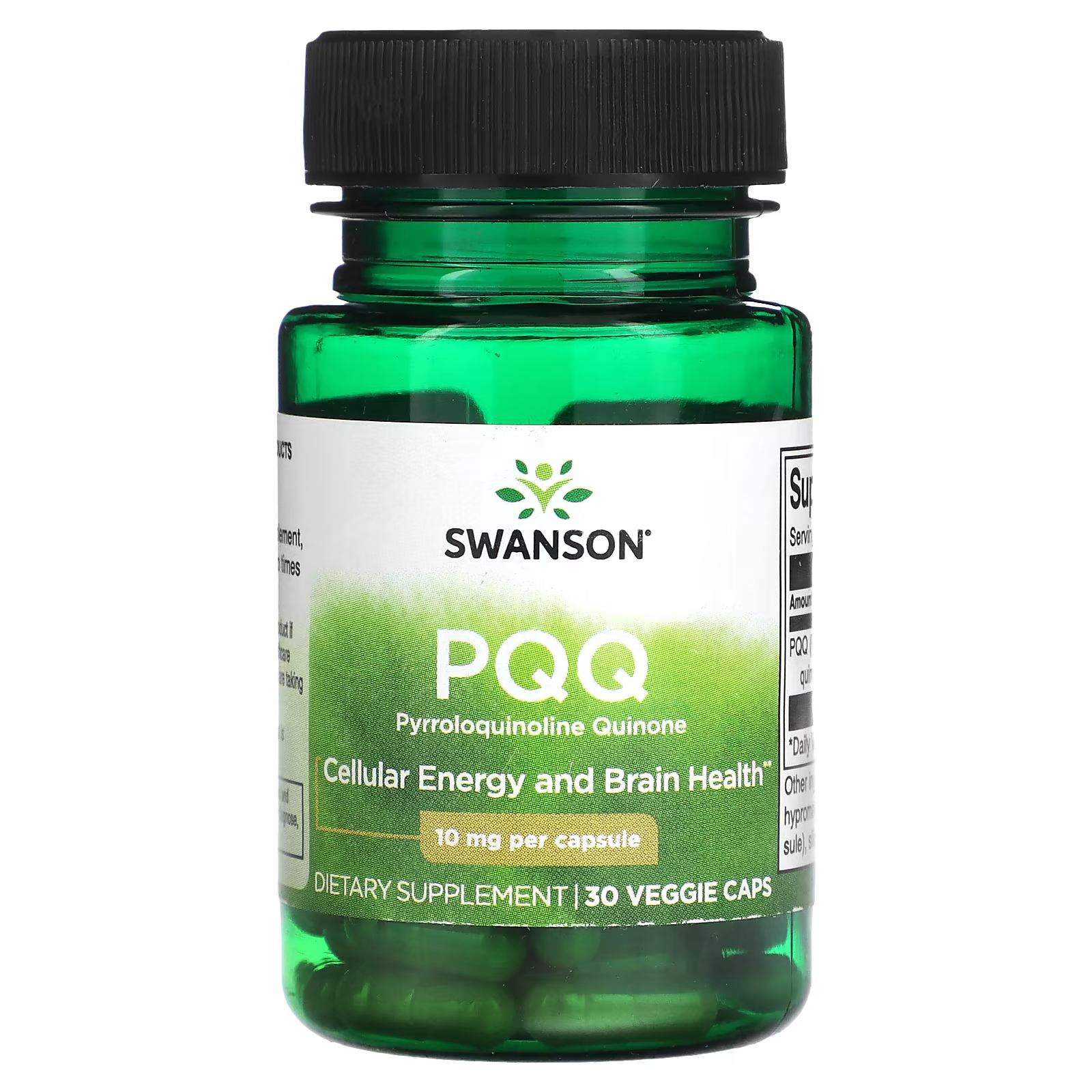 Пищевая добавка Swanson PQQ 10 мг, 30 растительных капсул swanson pqq 20 мг 30 растительных капсул