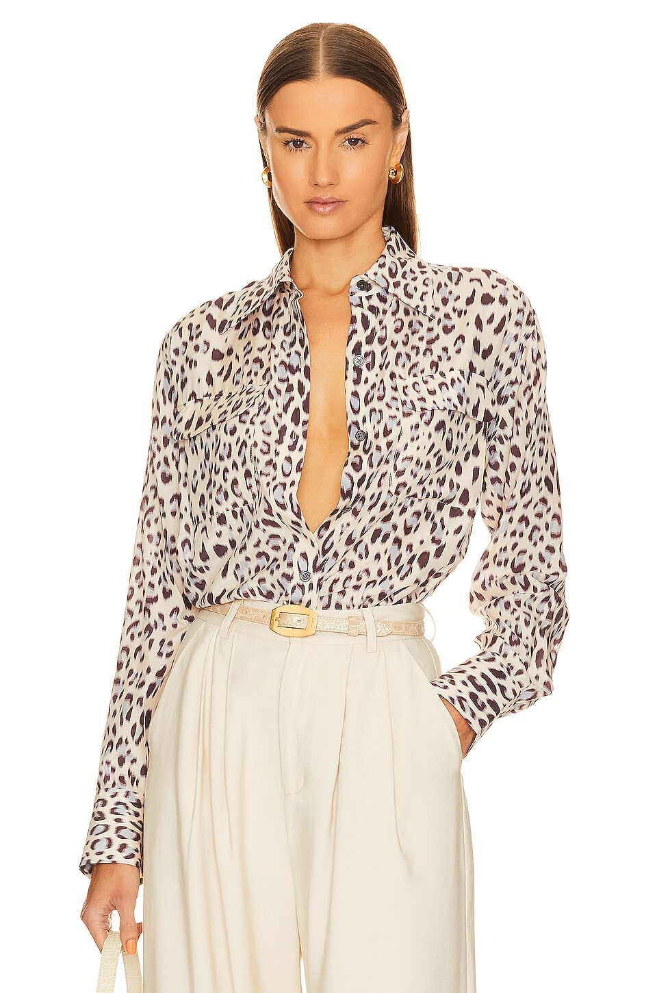 

Рубашка Equipment Cody, цвет Cream Tan Multi