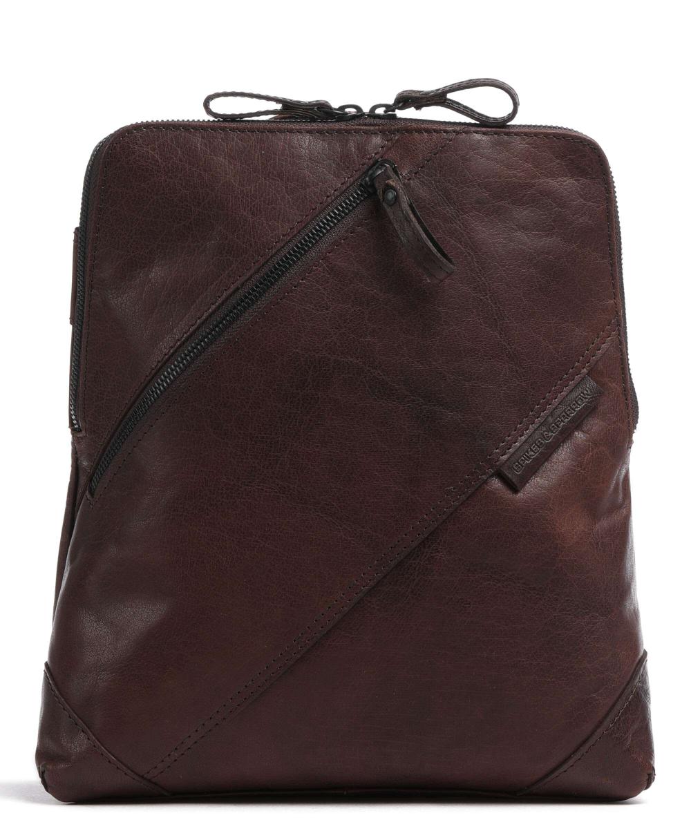 Рюкзак Bronco 12 дюймов из мелкозернистой кожи Spikes & Sparrow, коричневый
