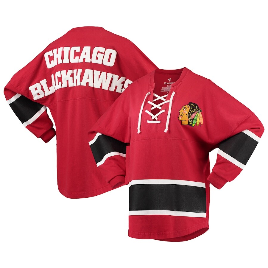 

Футболка с длинным рукавом Fanatics Branded Chicago Blackhawks, красный
