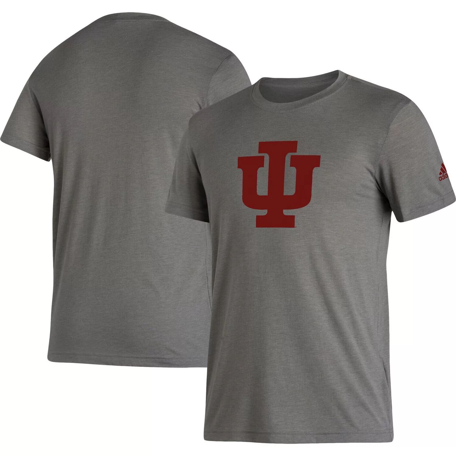 

Мужская серая футболка Indiana Hoosiers Basics Heritage Tri-Blend adidas