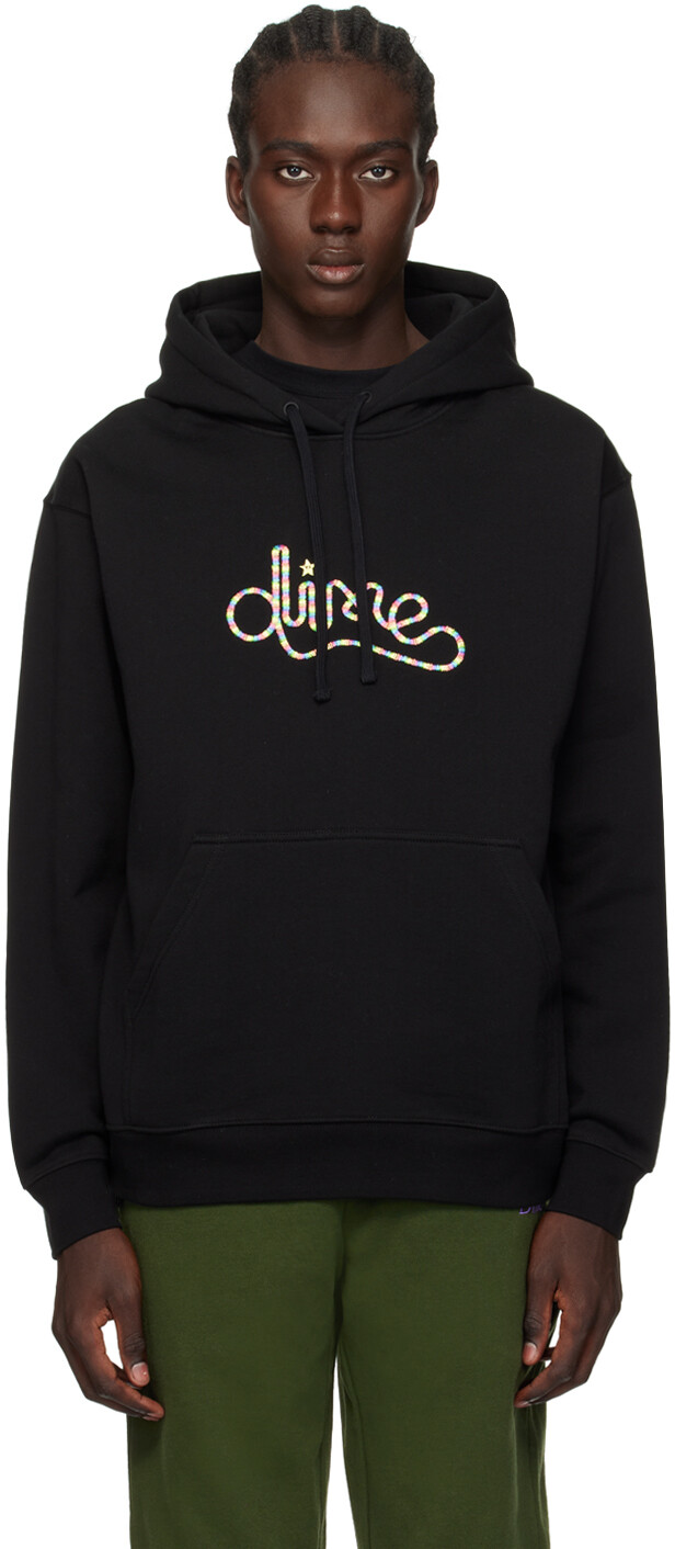 

Черная толстовка с капюшоном для картинга Dime