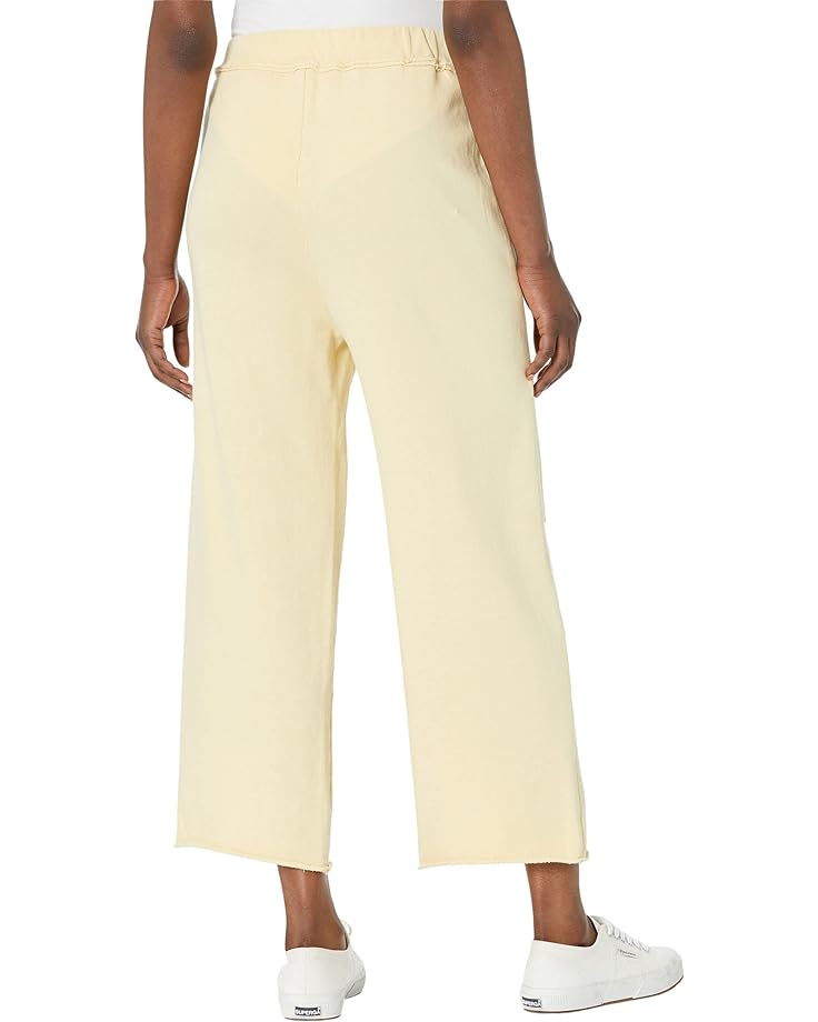 Брюки Eileen Fisher Cropped Straight Pants in Organic Cotton French Terry, цвет Butter цена и фото