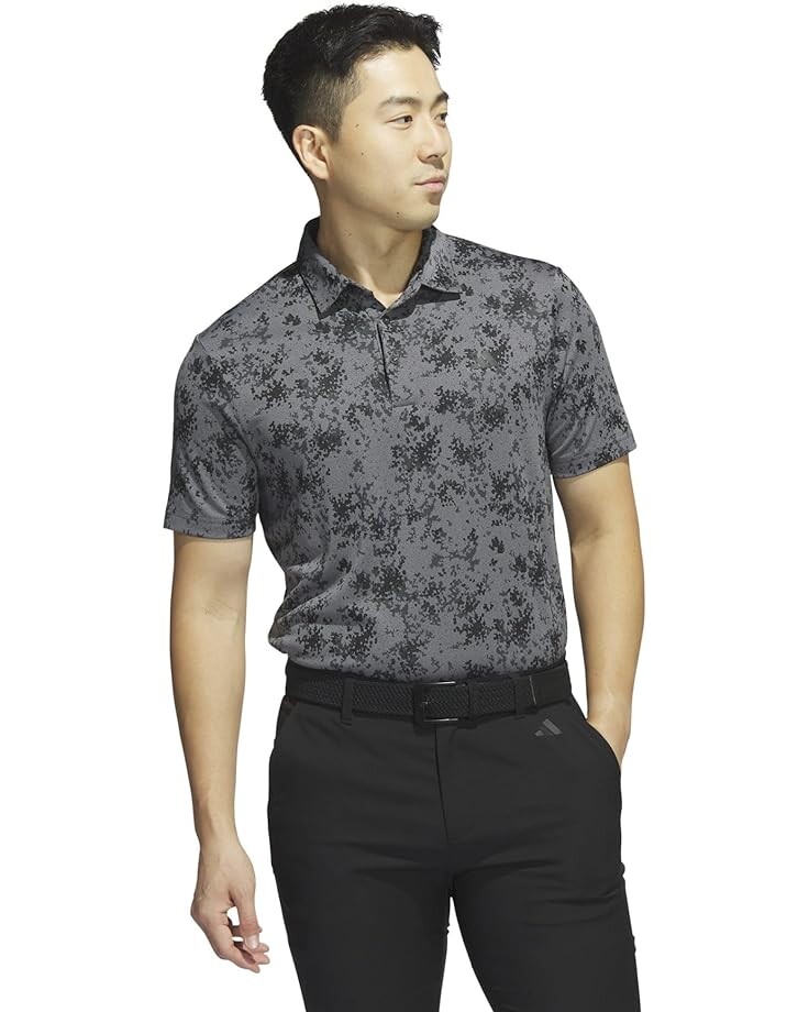 

Поло adidas Golf Burst Jacquard, черный