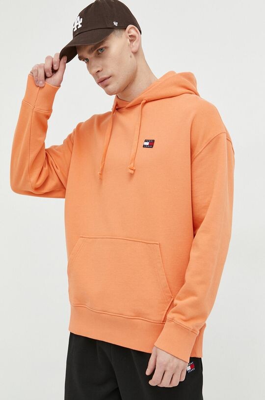 

Хлопковая толстовка Tommy Jeans, оранжевый