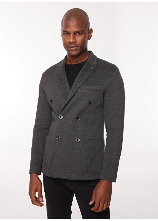 

Темно-серая мужская куртка Slim Fit A272SVEVO91TP959/T- AT.P.CO, серый