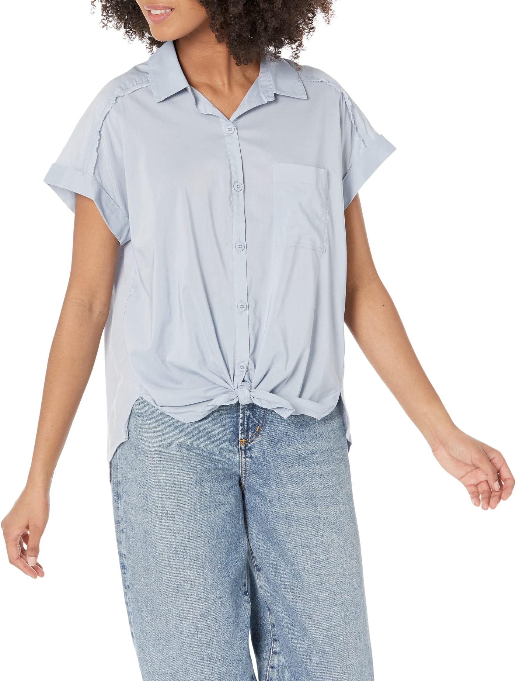 Рубашка Пейдж с коротким рукавом Splendid, цвет Chicory цена и фото