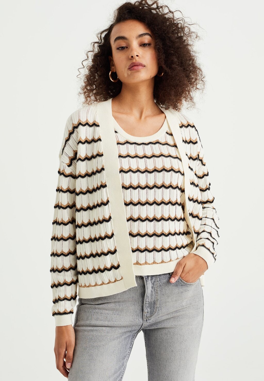 

Кардиган WE Fashion, белый
