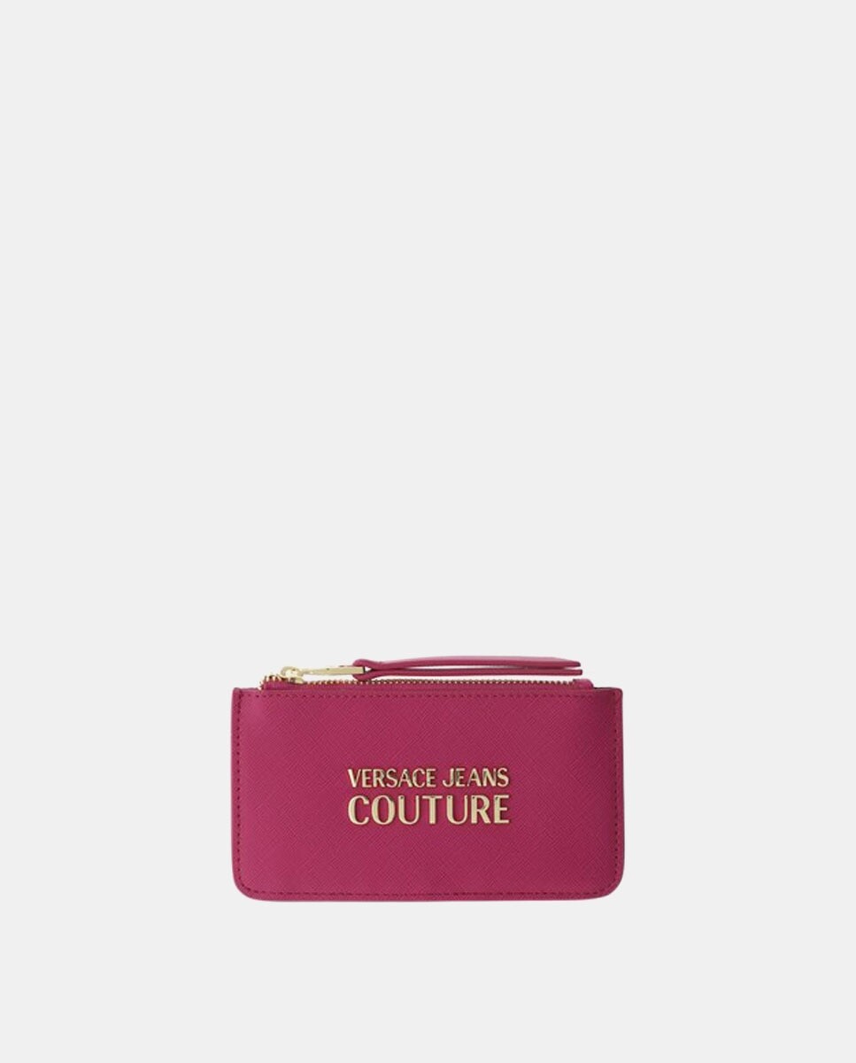 

Визитница цвета фуксии на молнии Versace Jeans Couture, фуксия