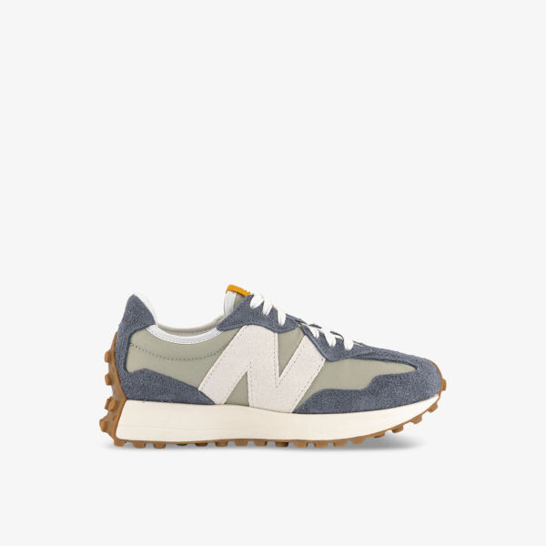 

Кроссовки 327 из замши и ткани с вышитым логотипом New Balance, серый