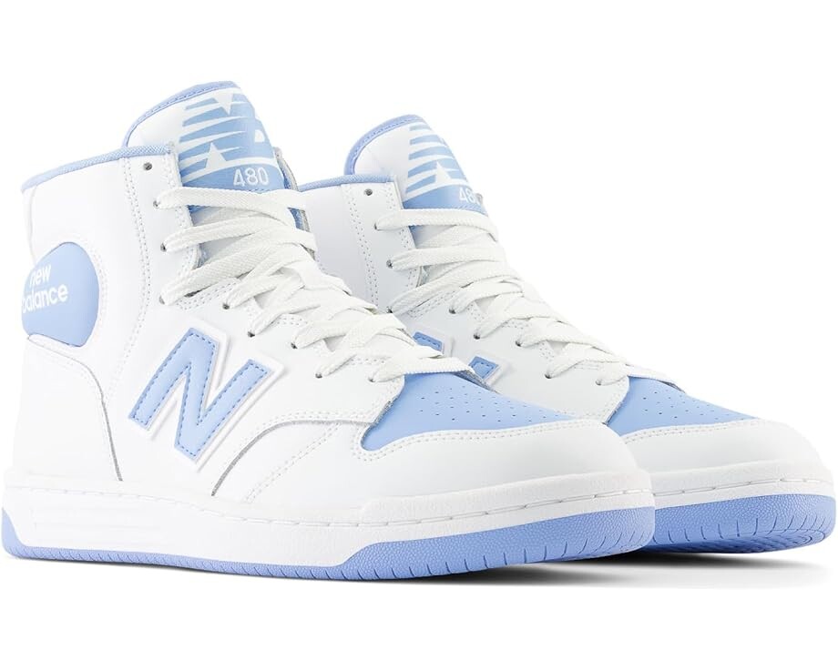 

Кроссовки New Balance Classics BB480v1, цвет White/Team Carolina