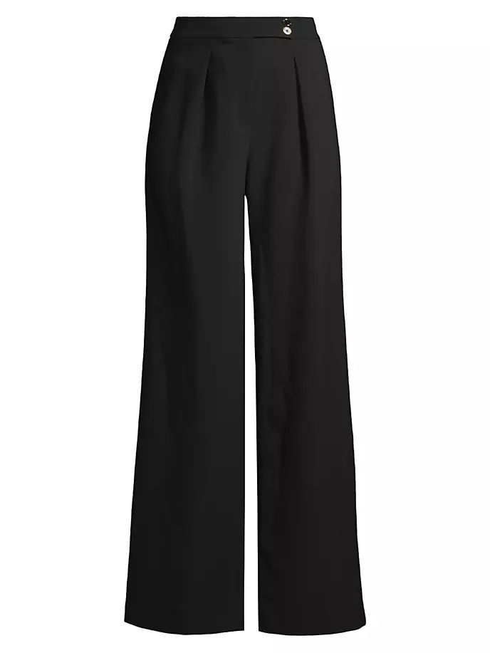 

Брюки со складками в стиле деко Donna Karan New York, черный
