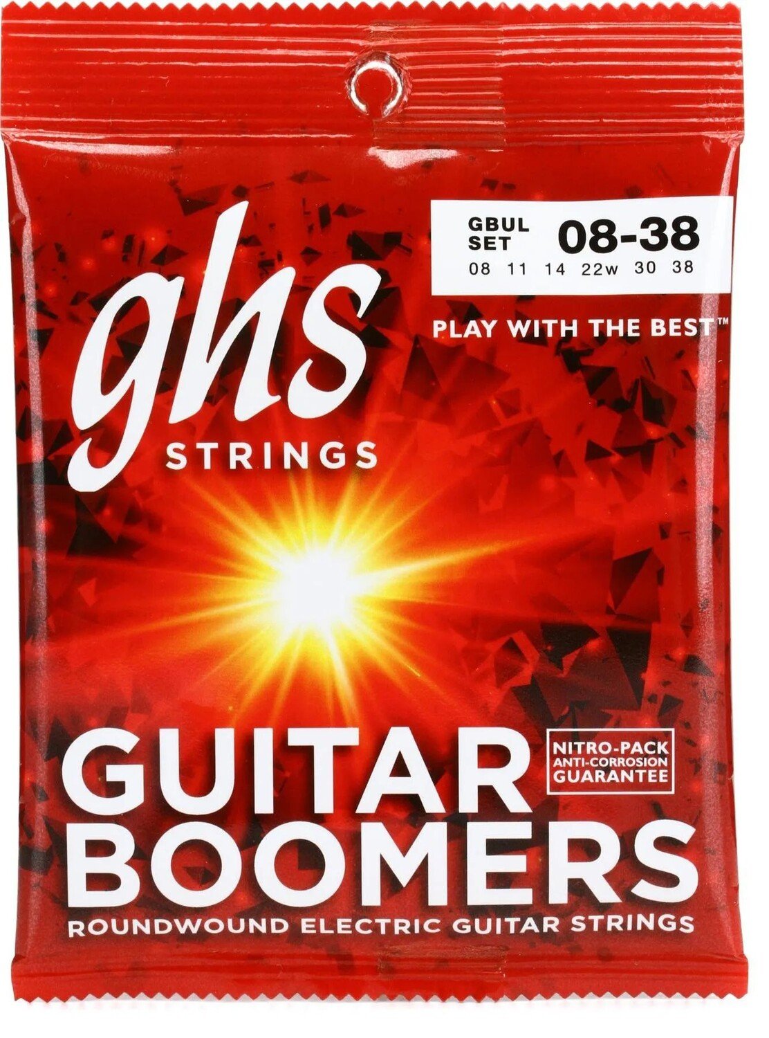 

Струны для электрогитары GHS GBUL Guitar Boomers — .008-.038 Ultra Light