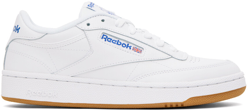 

Белые кроссовки Club C 85 Reebok Classics, цвет Int-white/Royal/Gum