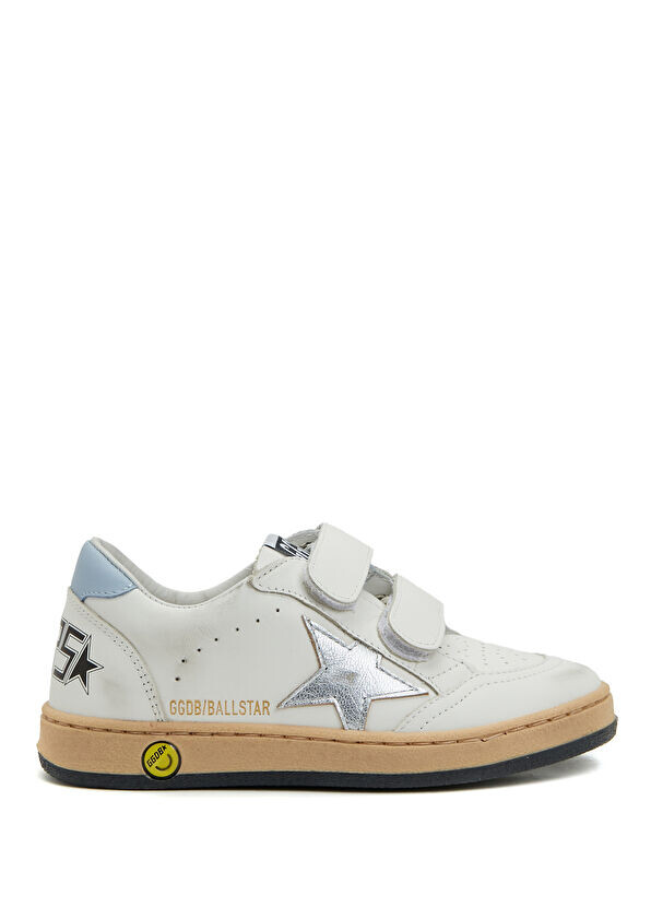 

Детские кожаные кроссовки Ballstar Golden Goose, белый