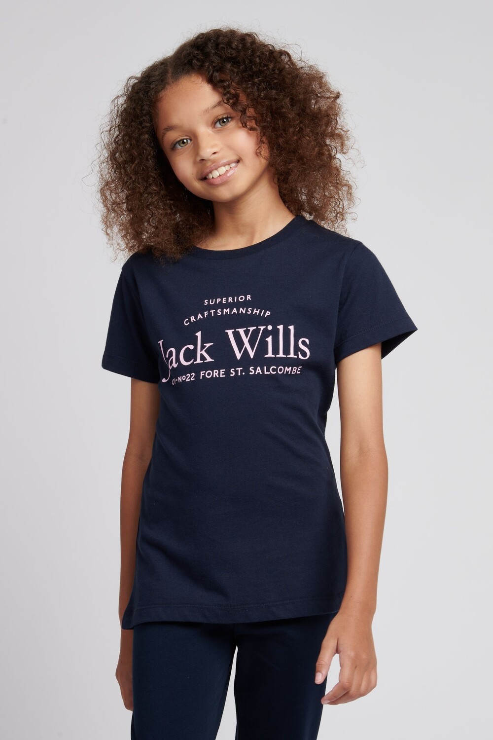 

Синяя классическая футболка с круглым вырезом Jack Wills, синий