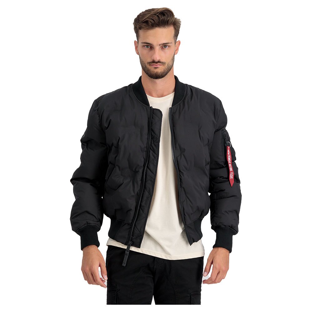 

Куртка Alpha Industries MA-1 Emb Logo Puffer Bomber, черный