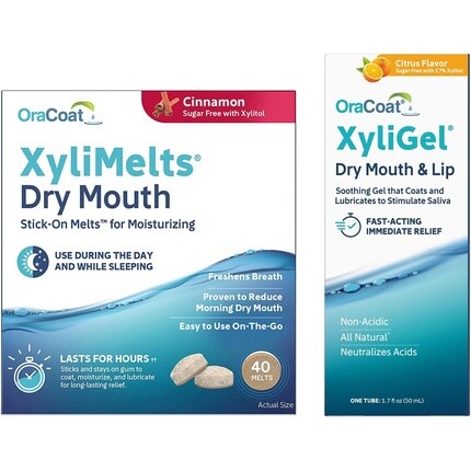 

Набор средств от сухости во рту с ксилигелем и корицей, 40 шт., Oracoat