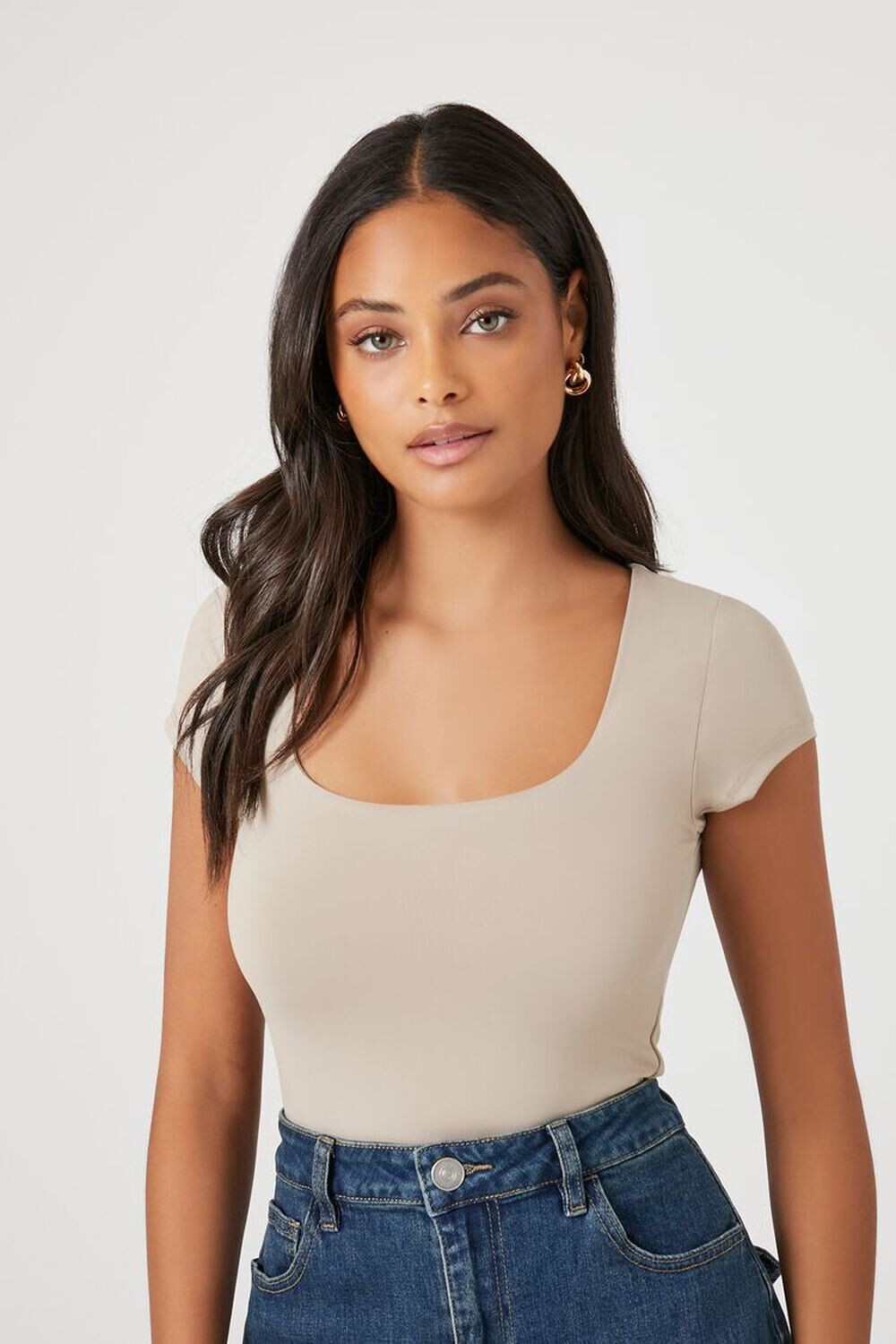 

Контурное боди-футболка Forever 21