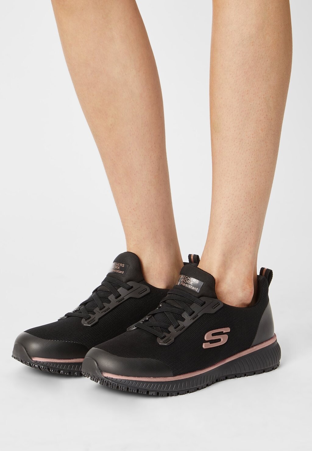 

Кроссовки Skechers Squad, черный / розовое золото