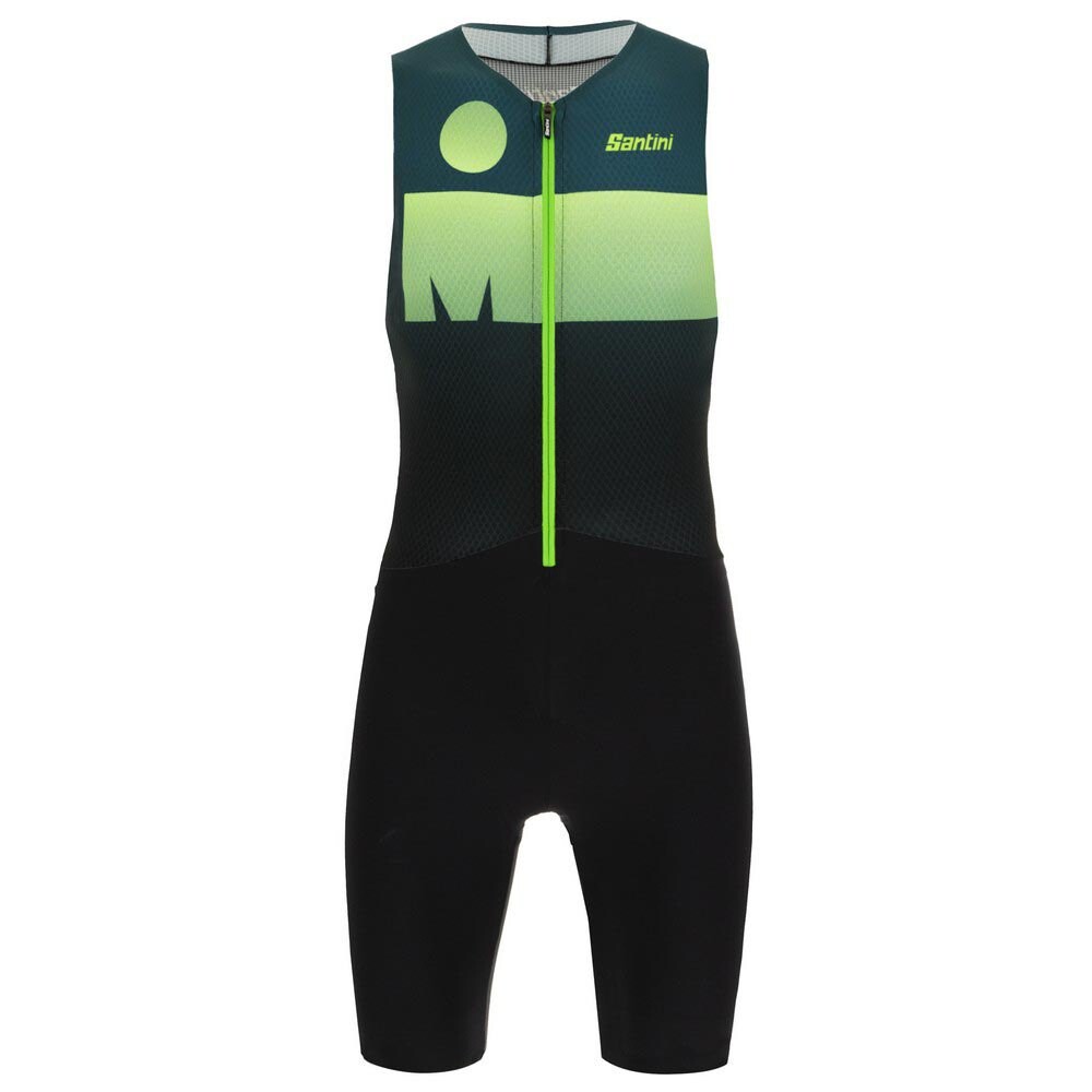

Костюм для триатлона без рукавов Santini Ironman Audax, черный