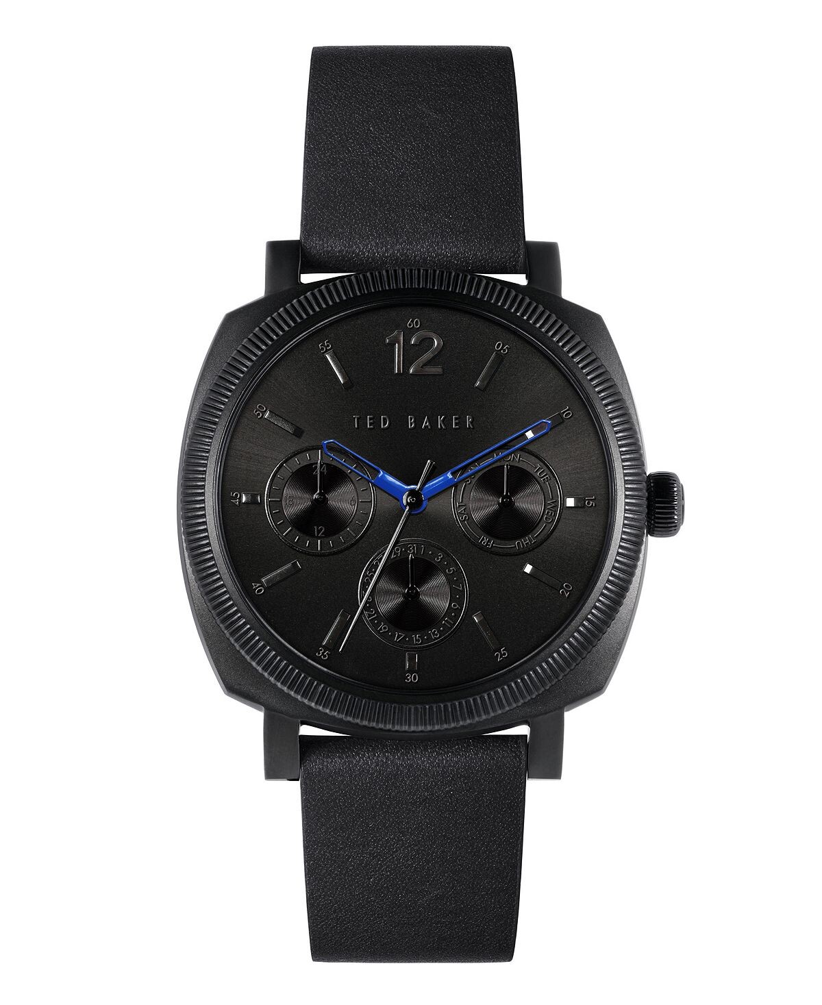 

Мужские часы Caine с черным кожаным ремешком, 42 мм Ted Baker