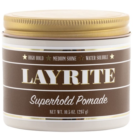 

Superhold Pomade 297G Сильная фиксация Водорастворимая средний блеск, Layrite