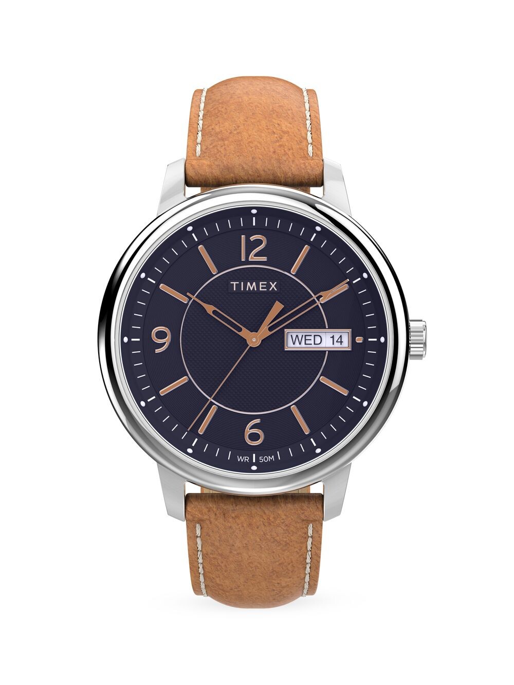 

Часы Chicago с кожаным ремешком Timex, синий