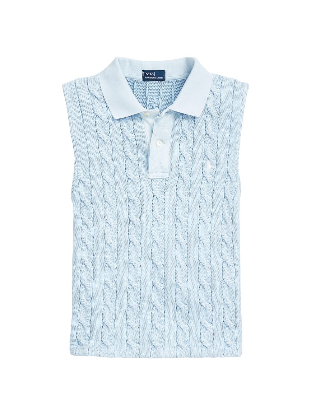 

Вязаный свитер без рукавов Polo Ralph Lauren, синий
