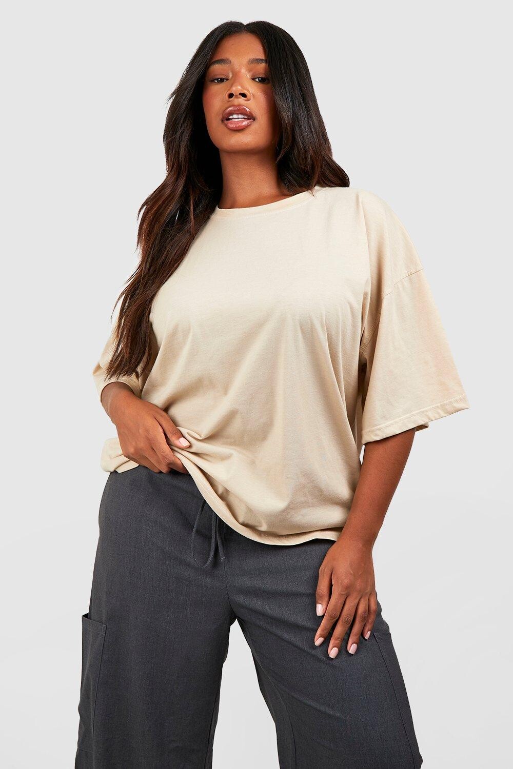 

базовая футболка Boohoo, песочный