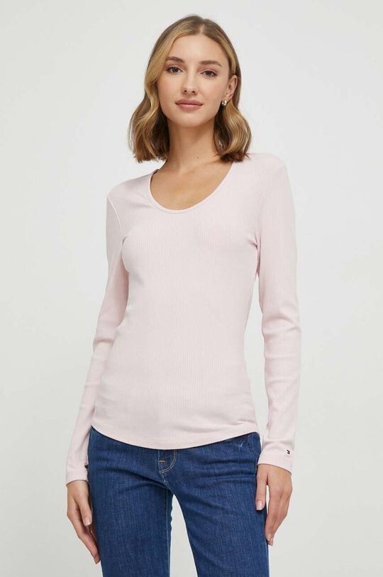 

Футболка с длинными рукавами Tommy Hilfiger, розовый