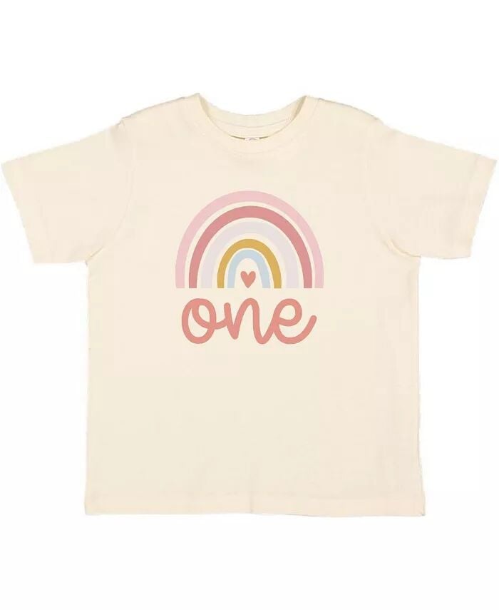 

Футболка с короткими рукавами в стиле бохо для девочек One Boho Rainbow Sweet Wink, бежевый