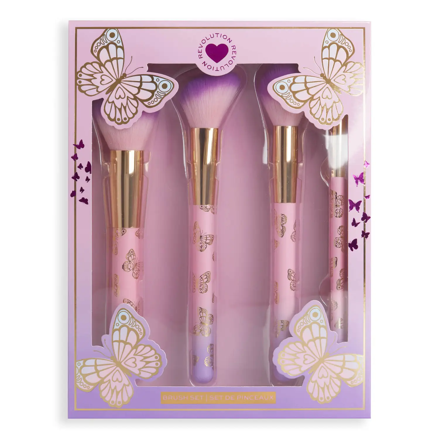 Набор кистей I Heart Revolution Butterfly Brush Set butterfly bookmark creative decompression surprise magic flower butterfly toy trick simulation paper butterfly fly