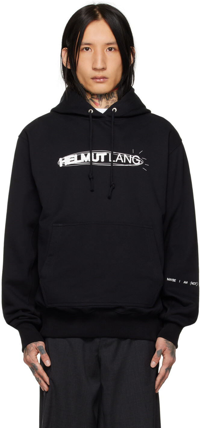 

Черная толстовка с капюшоном "Космос" Helmut Lang, цвет Black