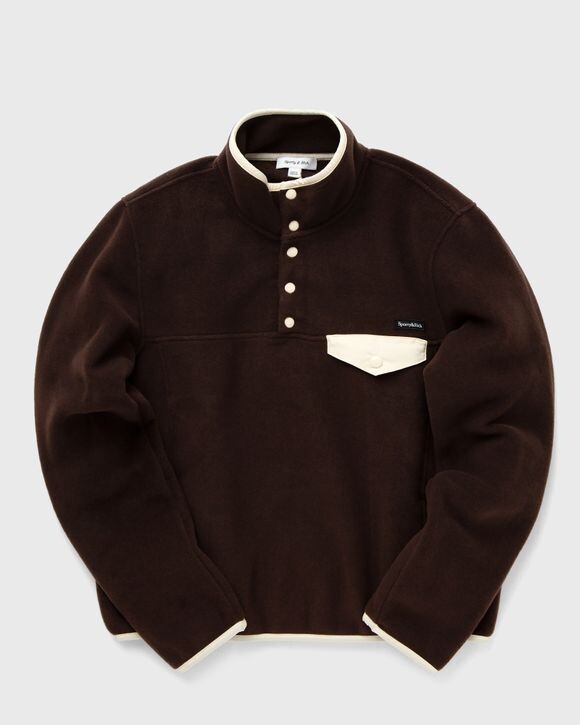 

Толстовка Sporty & Rich Buttoned Polar Sweatshirt, цвет chocolate