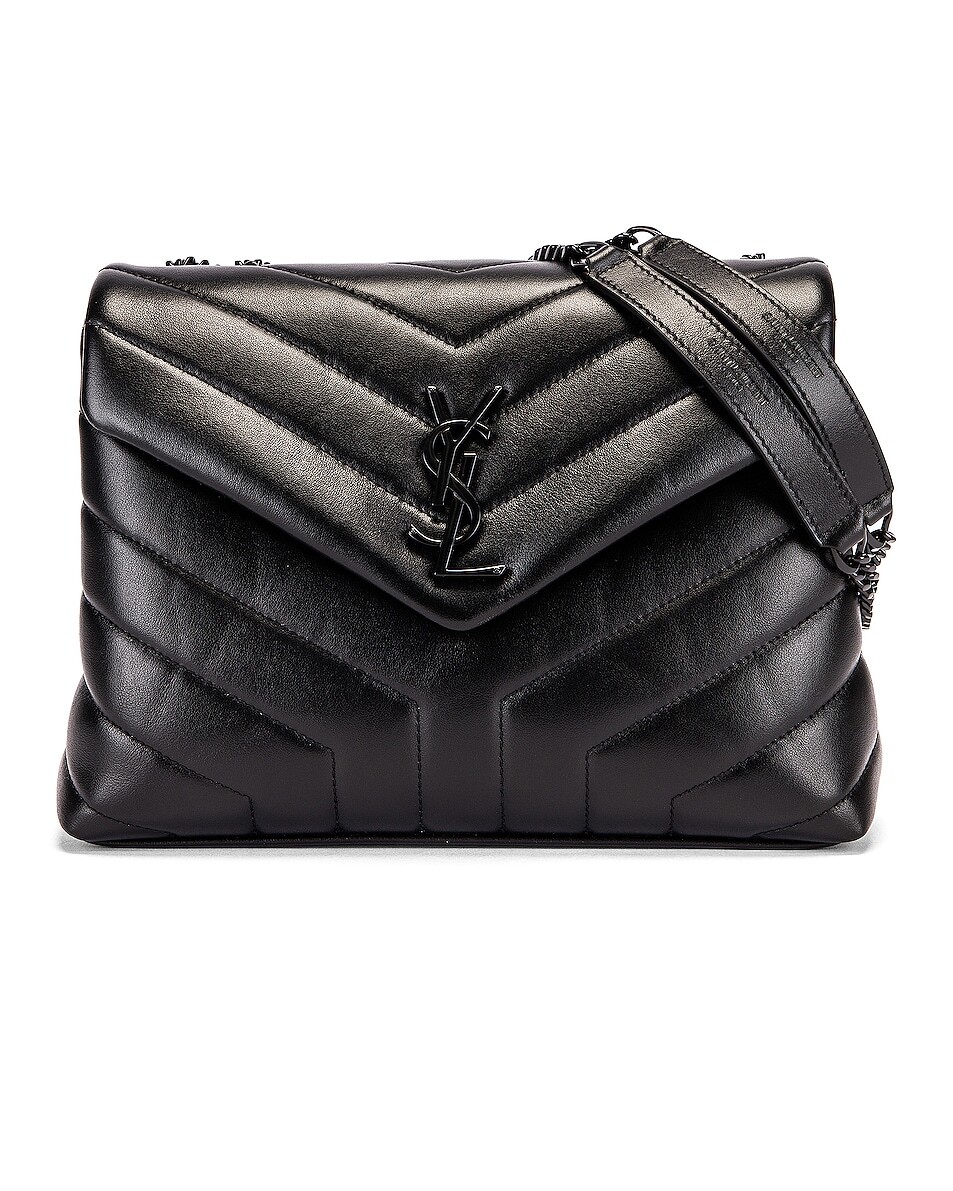 

Сумка Saint Laurent Small Loulou Chain, цвет Black & Black