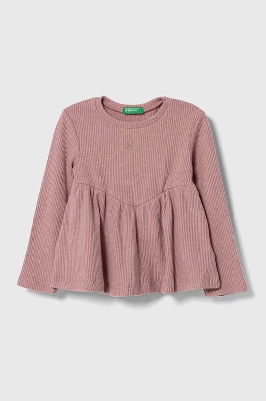 

Детская лонгслив United Colors of Benetton, розовый