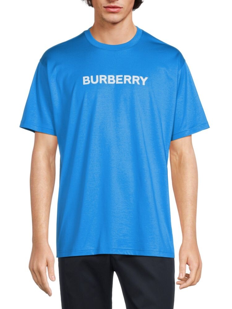 

Футболка Harriston с короткими рукавами и логотипом Burberry, цвет Vivid Blue
