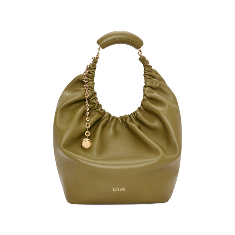 

Сумка Loewe Squeeze Medium Bag, оливковый