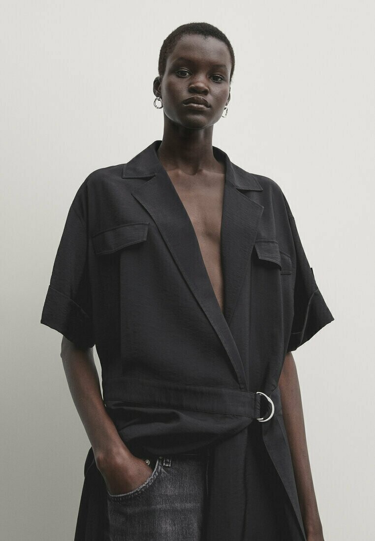 

Летнее платье Massimo Dutti, черный