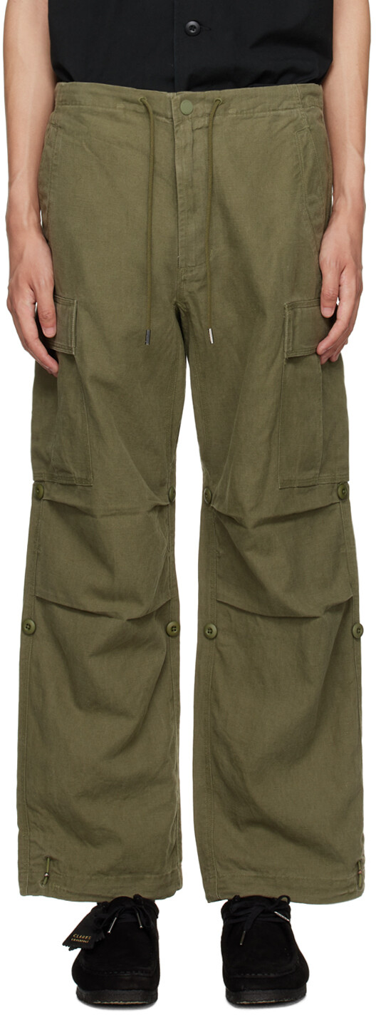 

Брюки-карго цвета хаки Snopants Maharishi