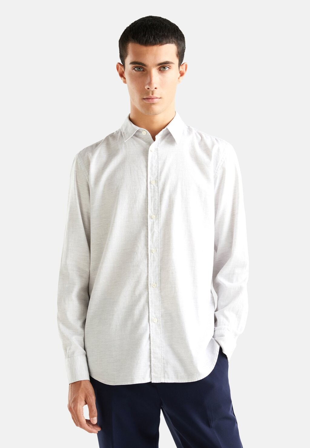 

Классическая рубашка Regular Fit United Colors of Benetton, цвет grey