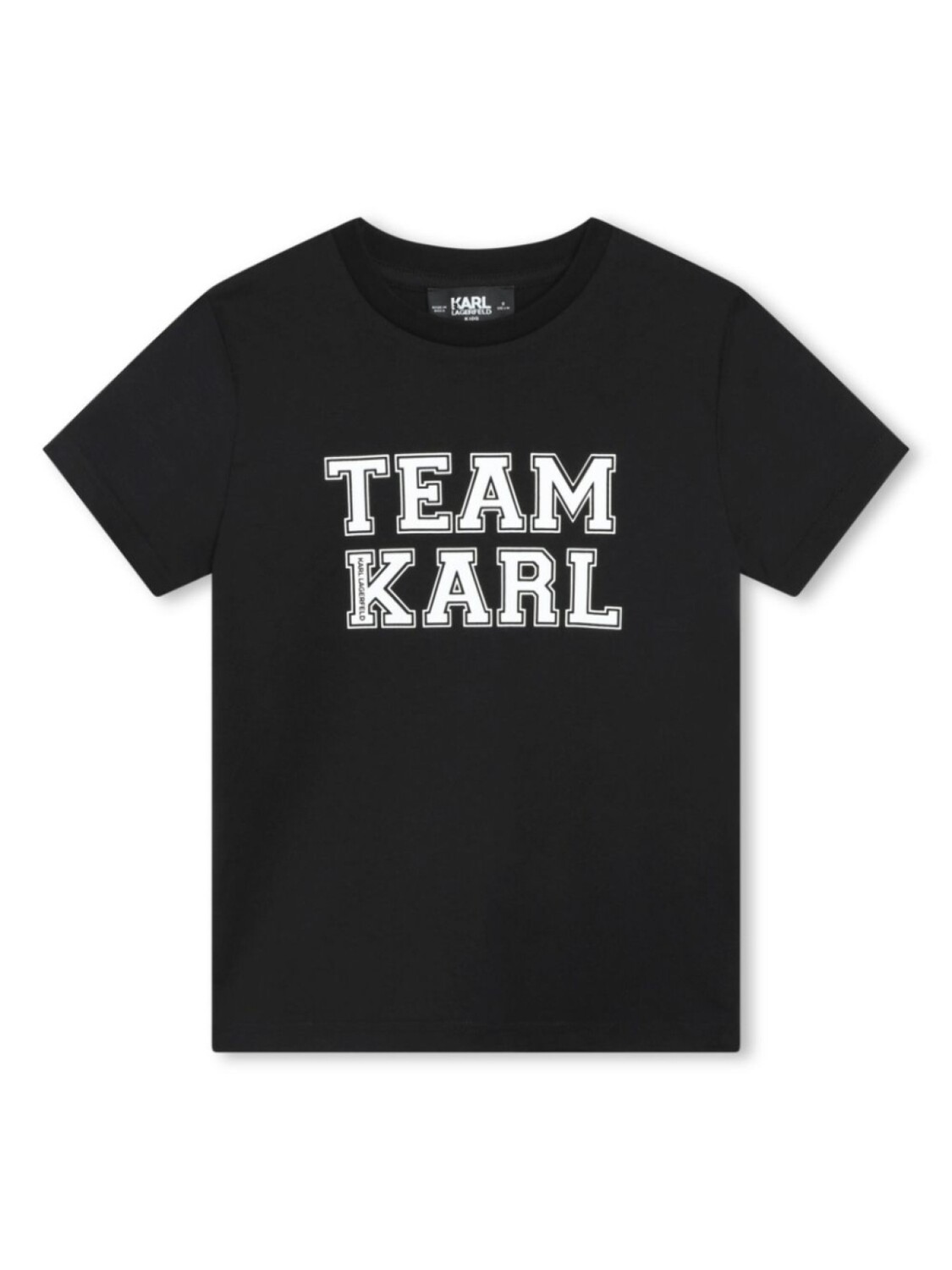 

Karl Lagerfeld Kids футболка из органического хлопка с надписью, черный