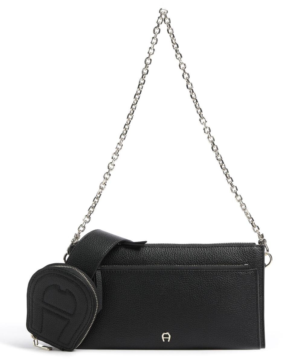 

Сумка через плечо Isa из зернистой яловой кожи. Aigner, черный